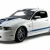 Shelby Collectibles 2011 Ford Shelby GT350, White W/ Blue Stripes - Shelby SC351 - 1/18 Scale Diecast Model Toy Car -Diecast Cars Store sc351 sby white 2011 ford shelby gt350 diecast model toy car az 24678.1654297578.386.513