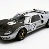 Shelby Collectibles 1966 Ford GT-40 MK II, Silver - Shelby SC404 - 1/18 Scale Diecast Model Toy Car