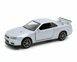 Nissan Skyline GT-R34 V Spec II, Silver - Showcasts TM012023 - 1/36 Scale Diecast Model Toy Car