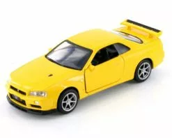 Nissan Skyline GT-R34 V Spec II, Yellow - Showcasts TM012023 - 1/36 Scale Diecast Model Toy Car